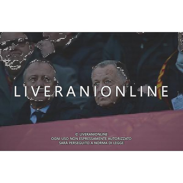 Jean Michel AULAS / Bernard LACOMBE - 17.01.2015 - Lens / Lyon - 21eme journee Ligue 1 Photo : Dave Winter / Icon Sport AG ALDO LIVERANI SAS ONLY ITALY