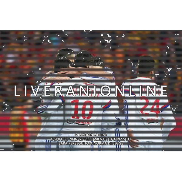 Joie Alexandre LACAZETTE - 17.01.2015 - Lens / Lyon - 21eme journee Ligue 1 Photo : Dave Winter / Icon Sport AG ALDO LIVERANI SAS ONLY ITALY