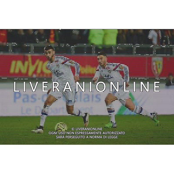 Rachid GHEZZAL / Jordan FERRI - 17.01.2015 - Lens / Lyon - 21eme journee Ligue 1 Photo : Dave Winter / Icon Sport AG ALDO LIVERANI SAS ONLY ITALY