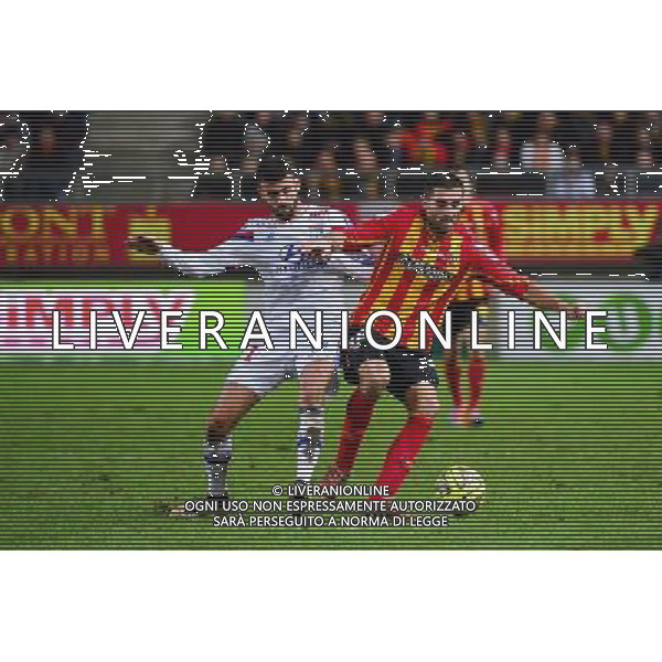 Pierrick VALDIVIA / Rachid GHEZZAL - 17.01.2015 - Lens / Lyon - 21eme journee Ligue 1 Photo : Dave Winter / Icon Sport AG ALDO LIVERANI SAS ONLY ITALY