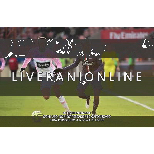 Blaise MATUIDI / Kassim ABDALLAH - 18.01.2015 - Paris Saint Germain / Evian Thonon - 21eme journee de Ligue 1 Photo : Dave Winter / Icon Sport AG ALDO LIVERANI SAS ONLY ITALY