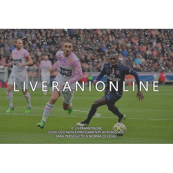 Cedric CAMBON / Blaise MATUIDI - 18.01.2015 - Paris Saint Germain / Evian Thonon - 21eme journee de Ligue 1 Photo : Dave Winter / Icon Sport AG ALDO LIVERANI SAS ONLY ITALY