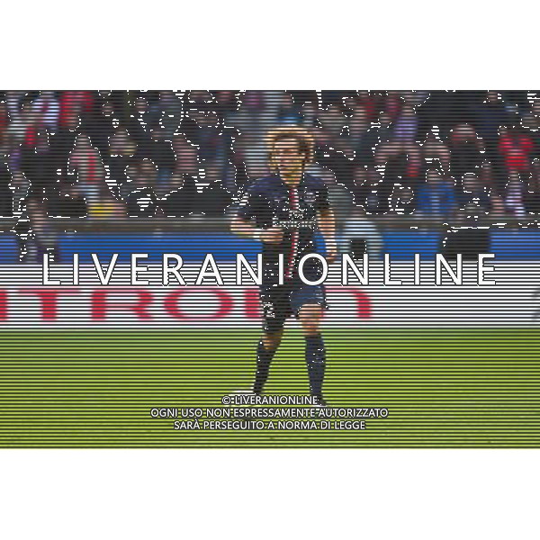 David LUIZ - 18.01.2015 - Paris Saint Germain / Evian Thonon - 21eme journee de Ligue 1 Photo : Dave Winter / Icon Sport AG ALDO LIVERANI SAS ONLY ITALY