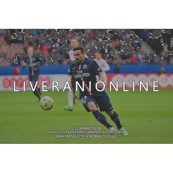 Ezequiel LAVEZZI - 18.01.2015 - Paris Saint Germain / Evian Thonon - 21eme journee de Ligue 1 Photo : Dave Winter / Icon Sport AG ALDO LIVERANI SAS ONLY ITALY