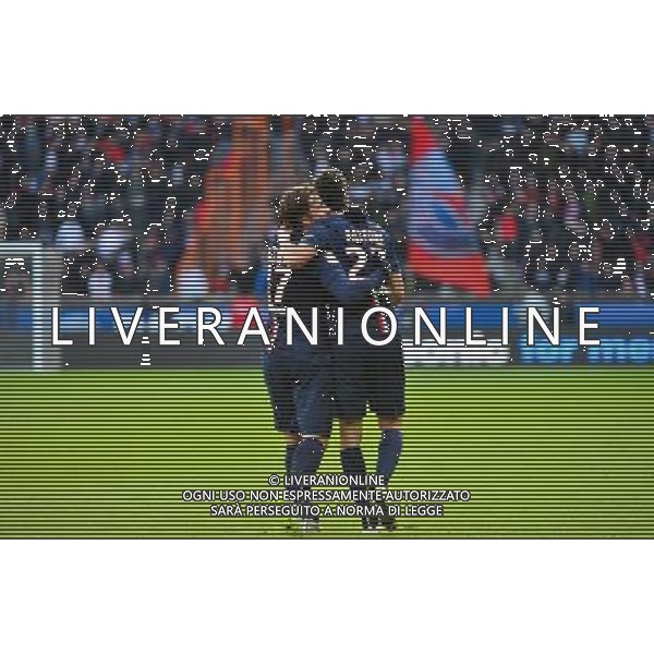 Joie Javier PASTORE / Sherrer MAXWELL - 18.01.2015 - Paris Saint Germain / Evian Thonon - 21eme journee de Ligue 1 Photo : Dave Winter / Icon Sport AG ALDO LIVERANI SAS ONLY ITALY