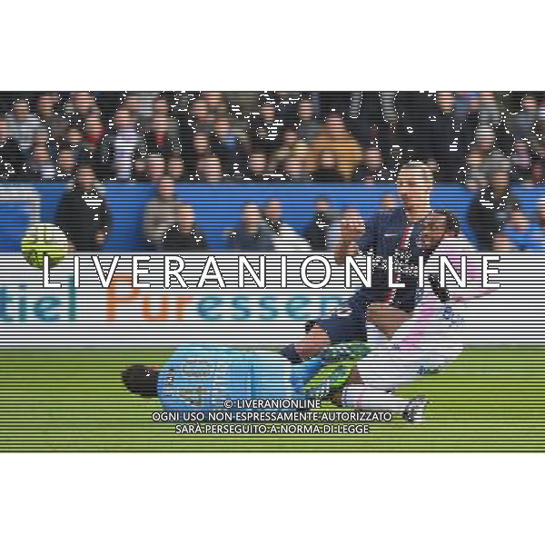 Zlatan IBRAHIMOVIC / Benjamin LEROY / Kassim ABDALLAH - 18.01.2015 - Paris Saint Germain / Evian Thonon - 21eme journee de Ligue 1 Photo : Dave Winter / Icon Sport AG ALDO LIVERANI SAS ONLY ITALY