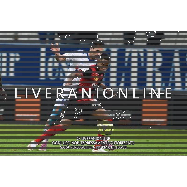 Claudio BEAUVUE / Jeremy MOREL - 18.01.2015 - Marseille / Guingamp - 21eme journee de Ligue 1 Photo : Gaston Petrelli / Icon Sport AG ALDO LIVERANI SAS ONLY ITALY