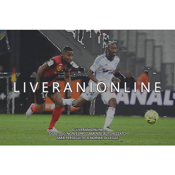 Claudio BEAUVUE / Rod FANNI - 18.01.2015 - Marseille / Guingamp - 21eme journee de Ligue 1 Photo : Gaston Petrelli / Icon Sport AG ALDO LIVERANI SAS ONLY ITALY