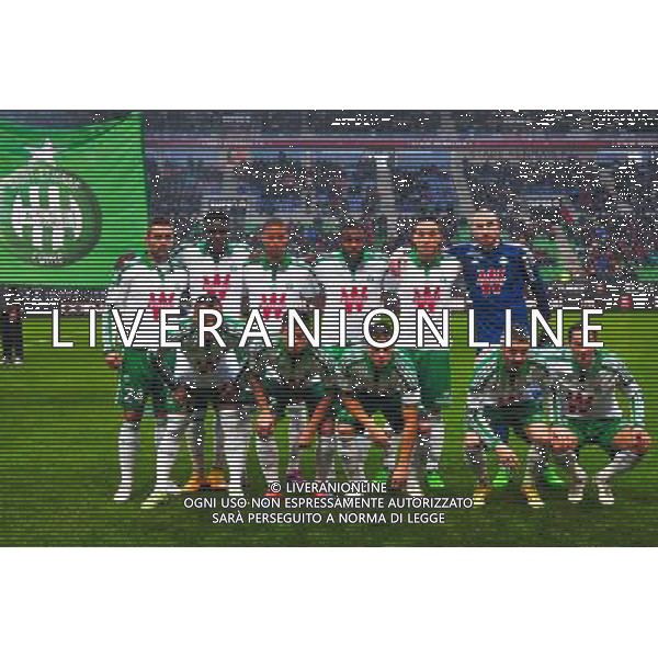 Equipe Saint Etienne - 18.01.2015 - Rennes / Saint Etienne - 21eme journee de Ligue 1 - Photo : Philippe Le Brech / Icon Sport /Agenzia Aldo Liverani Sas - ITALY ONLY - EDITORIAL USE ONLY