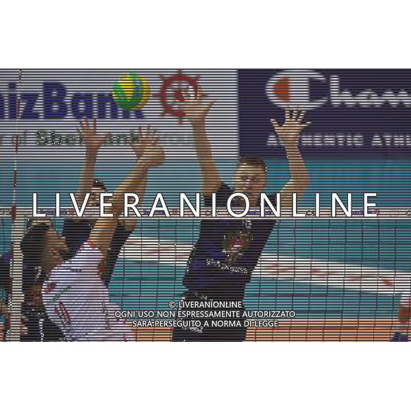Giulio SABBI / Guellermo HERNAN / Ardo KREEK - 20.01.2015 - Paris Volley / Treia - Ligue des Champions Photo : Dave Winter / Icon Sport AG ALDO LIVERANI SAS ONLY ITALY
