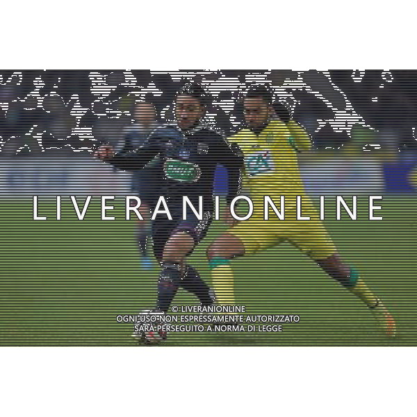 Rachid GHEZZAL / Levy DJIDJI - 20.01.2015 - Nantes / Lyon - Coupe de France 2014/2015 Photo : Vincent Michel / Icon Sport AG ALDO LIVERANI SAS ONLY ITALY