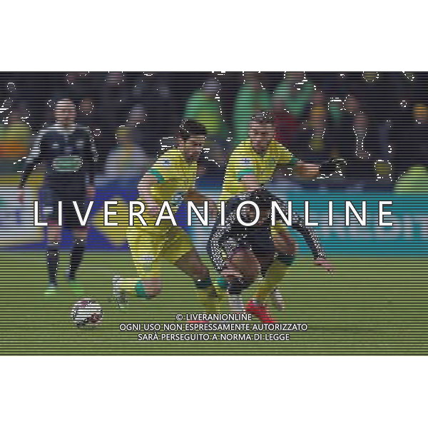 Rachid GHEZZAL / Olivier VEIGNEAU et Lucas DEAUX - 20.01.2015 - Nantes / Lyon - Coupe de France 2014/2015 Photo : Vincent Michel / Icon Sport AG ALDO LIVERANI SAS ONLY ITALY
