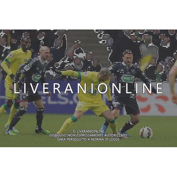 Vincent BESSAT / Steed MALBRANQUE - 20.01.2015 - Nantes / Lyon - Coupe de France 2014/2015 Photo : Vincent Michel / Icon Sport AG ALDO LIVERANI SAS ONLY ITALY