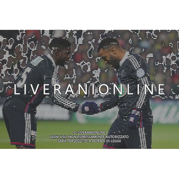 Alexandre LACAZETTE / Arnold MVUEMBA - 20.01.2015 - Nantes / Lyon - Coupe de France 2014/2015 Photo : Vincent Michel / Icon Sport AG ALDO LIVERANI SAS ONLY ITALY