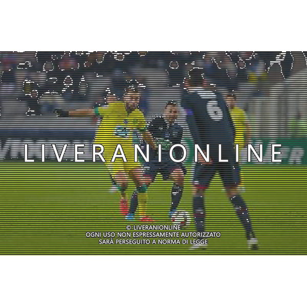 Lucas DEAUX / Steed MALBRANQUE - 20.01.2015 - Nantes / Lyon - Coupe de France 2014/2015 Photo : Vincent Michel / Icon Sport AG ALDO LIVERANI SAS ONLY ITALY