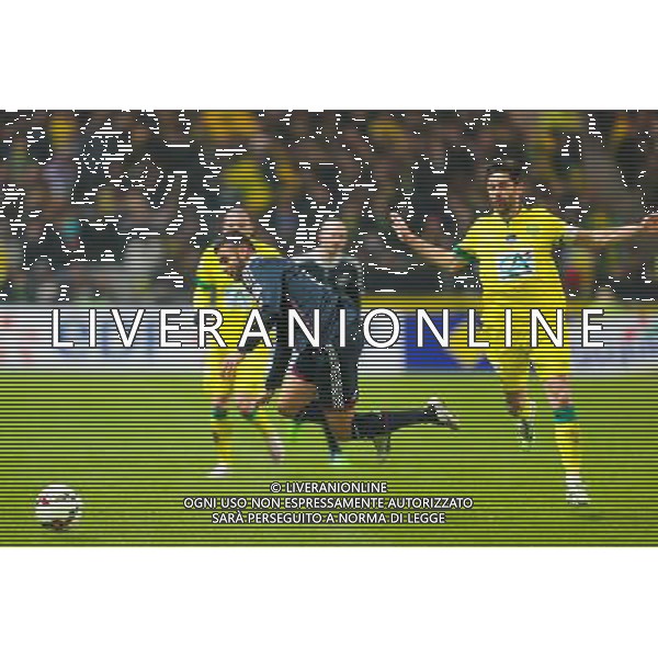 Rachid GHEZZAL / Olivier VEIGNEAU - 20.01.2015 - Nantes / Lyon - Coupe de France 2014/2015 Photo : Vincent Michel / Icon Sport AG ALDO LIVERANI SAS ONLY ITALY