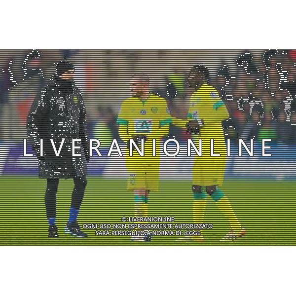 Remy RIOU / Vincent BESSAT / Remi GOMIS - 20.01.2015 - Nantes / Lyon - Coupe de France 2014/2015 Photo : Vincent Michel / Icon Sport AG ALDO LIVERANI SAS ONLY ITALY