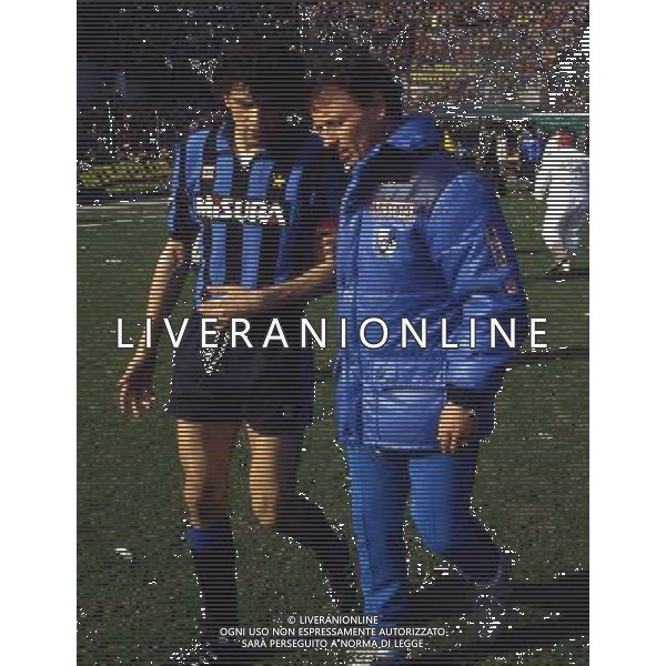 RETROSPETTIVA ILARIO CASTAGNER ALLENATORE NELLA FOTO ILARIO CASTAGNER CON ALESSANDRO ALTOBELLI AG ALDO LIVERANI SAS