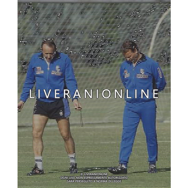 RETROSPETTIVA ILARIO CASTAGNER ALLENATORE NELLA FOTO ILARIO CASTAGNER CON CLEANTE ZAT INTER AG ALDO LIVERANI SAS