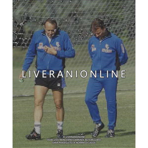 RETROSPETTIVA ILARIO CASTAGNER ALLENATORE NELLA FOTO ILARIO CASTAGNER CON CLEANTE ZAT INTER AG ALDO LIVERANI SAS