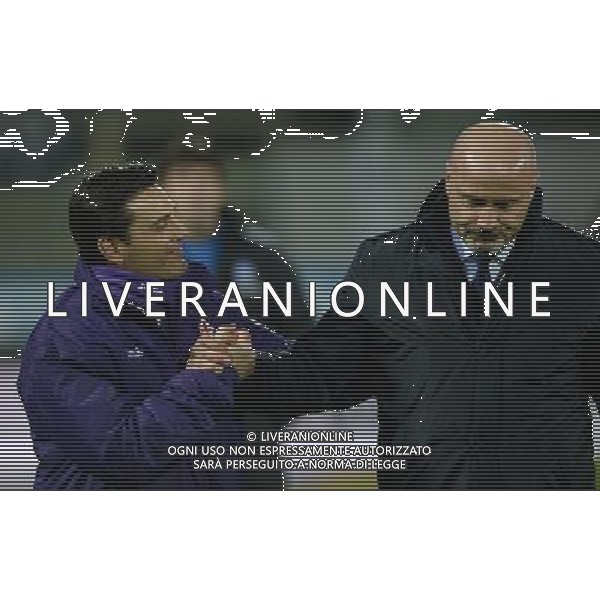 Coppa Italia TIM Cup 2014/2015 Ottavi di Finale Firenze - 21.01.2015 Fiorentina-Atalanta Nella Foto:vincenzo montella e stefano colantuono /Ph.Vitez-Ag. Aldo Liverani