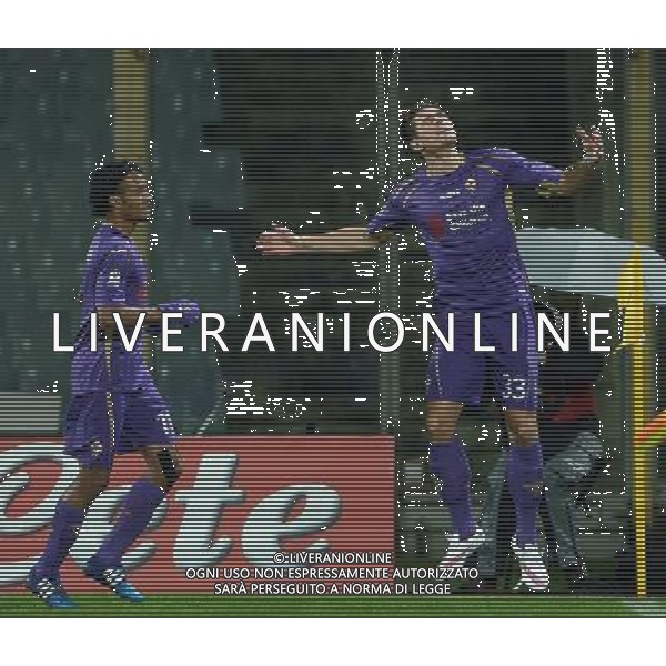 Coppa Italia TIM Cup 2014/2015 Ottavi di Finale Firenze - 21.01.2015 Fiorentina-Atalanta Nella Foto: esultanza dopo il gol di mario gomez /Ph.Vitez-Ag. Aldo Liverani