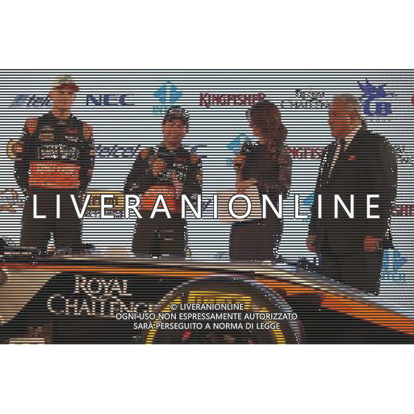(L to R): Nico Hulkenberg (GER) Sahara Force India F1 with Sergio Perez (MEX) Sahara Force India F1 and Dr. Vijay Mallya (IND) Sahara Force India F1 Team Owner. 21.01.2015. Force India F1 Team Livery Reveal, Soumaya Museum, Mexico City, Mexico. - www.xpbimages.com, EMail: requests@xpbimages.com - copy of publication required for printed pictures. Every used picture is fee-liable. © Copyright: Moy / XPB Images AG ALDO LIVERANI SAS ONLY ITALY