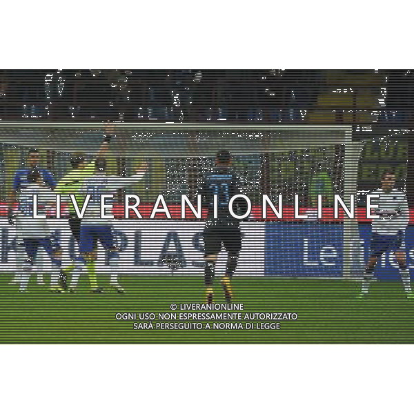 Inter vs Sampdoria Coppa Italia Tim Cup Ottavi di finale Stadio G.Meazza - San Siro Milano 21-01-2015 nella foto cartellino rosso per l\'espulsione di Krsticic foto Roberto Garavaglia - ag. Aldo Liverani sas
