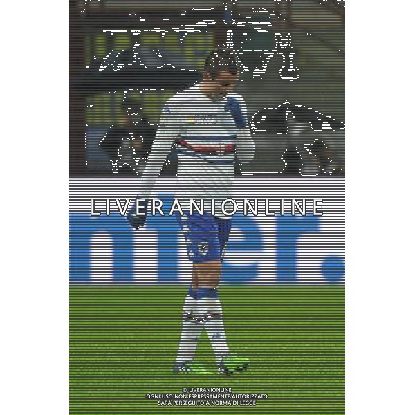 Inter vs Sampdoria Coppa Italia Tim Cup Ottavi di finale Stadio G.Meazza - San Siro Milano 21-01-2015 nella foto espulsione di Krsticic foto Roberto Garavaglia - ag. Aldo Liverani sas