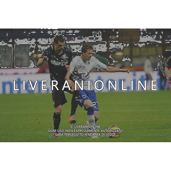 Inter vs Sampdoria Coppa Italia Tim Cup Ottavi di finale Stadio G.Meazza - San Siro Milano 21-01-2015 nella foto Kuzmanovic e Djordjevic ©Garavaglia/AGENZIA ALDO LIVERANI SAS