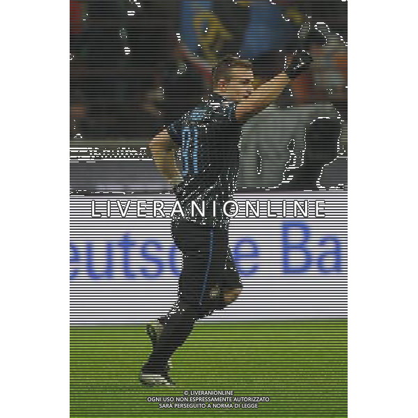 Inter vs Sampdoria Coppa Italia Tim Cup Ottavi di finale Stadio G.Meazza - San Siro Milano 21-01-2015 nella foto esultanza dopo il gol di Shaqiri del 1 a 0 Inter ©Garavaglia/AGENZIA ALDO LIVERANI SAS