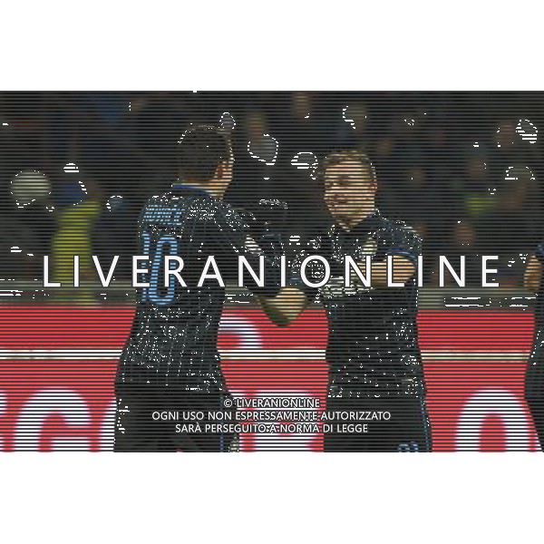 Inter vs Sampdoria Coppa Italia Tim Cup Ottavi di finale Stadio G.Meazza - San Siro Milano 21-01-2015 nella foto esultanza dopo il gol di Shaqiri del 1 a 0 Inter con Kovacic ©Garavaglia/AGENZIA ALDO LIVERANI SAS