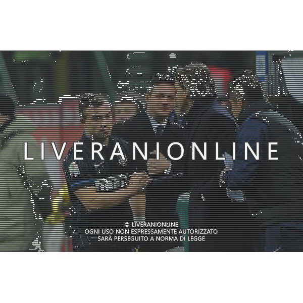 Inter vs Sampdoria Coppa Italia Tim Cup Ottavi di finale Stadio G.Meazza - San Siro Milano 21-01-2015 nella foto i complimenti di roberto Mancini a Shaqiri dopo la sostituzione ©Garavaglia/AGENZIA ALDO LIVERANI SAS