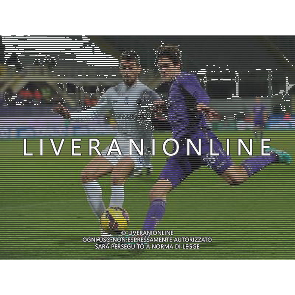 Coppa Italia TIM Cup 2014/2015 Ottavi di Finale Firenze - 21.01.2015 Fiorentina-Atalanta Nella Foto:Marcos Alonso-Leonardo Spinazzola /Ph.Vitez-Ag. Aldo Liverani