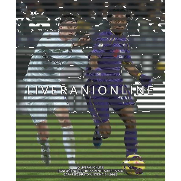 Coppa Italia TIM Cup 2014/2015 Ottavi di Finale Firenze - 21.01.2015 Fiorentina-Atalanta Nella Foto:Juan Cuadrado-Daniele Baselli /Ph.Vitez-Ag. Aldo Liverani