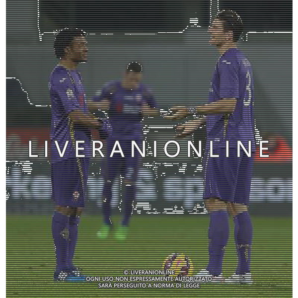 Coppa Italia TIM Cup 2014/2015 Ottavi di Finale Firenze - 21.01.2015 Fiorentina-Atalanta Nella Foto:Mario Gomez Juan Cuadrado /Ph.Vitez-Ag. Aldo Liverani