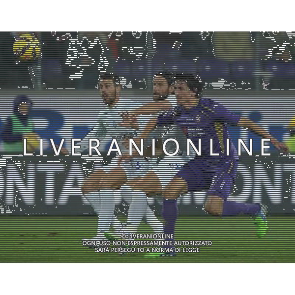 Coppa Italia TIM Cup 2014/2015 Ottavi di Finale Firenze - 21.01.2015 Fiorentina-Atalanta Nella Foto:Stefan Savic-Rolando Bianchi-Leonardo Spinazzola /Ph.Vitez-Ag. Aldo Liverani