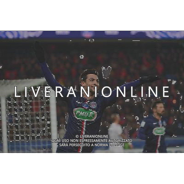 Joie Javier PASTORE - 21.01.2015 - Paris Saint Germain / Bordeaux - Coupe de France Photo : Dave Winter / Icon Sport AG ALDO LIVERANI SAS ONLY ITALY