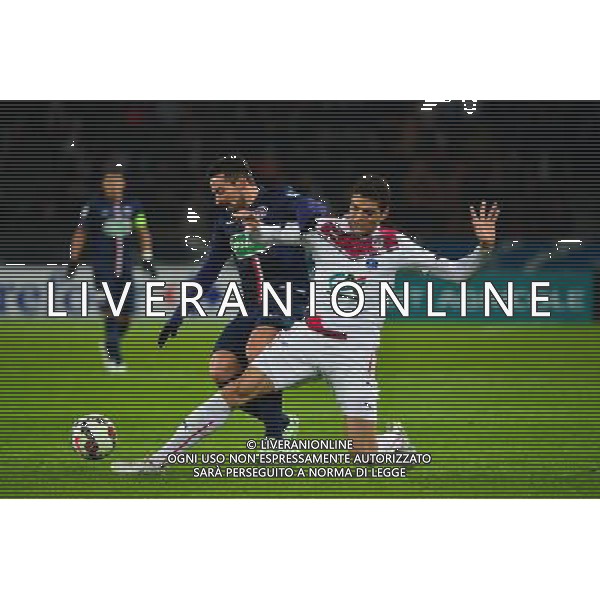 Ezequiel LAVEZZI / Tiago ILORI - 21.01.2015 - Paris Saint Germain / Bordeaux - Coupe de France Photo : Dave Winter / Icon Sport AG ALDO LIVERANI SAS ONLY ITALY
