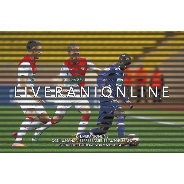 Lucas Ocampo / Valere Germain / Sabaly Youssouf - 21.01.2015 - Monaco / Evian Thonon - Coupe de France 2014/2015 Photo : Sebastien Nogier / Icon Sport AG ALDO LIVERANI SAS ONLY ITALY