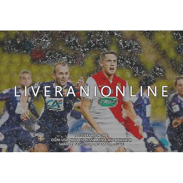 Lucas Ocampos / Olivier Sorlin - 21.01.2015 - Monaco / Evian Thonon - Coupe de France 2014/2015 Photo : Sebastien Nogier / Icon Sport AG ALDO LIVERANI SAS ONLY ITALY