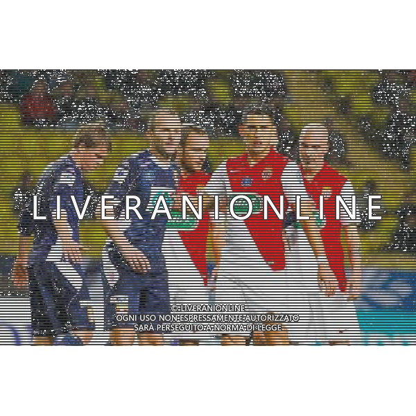 Lucas Ocampos / Olivier Sorlin / Valere Germain / Andrea Raggi / Jesper Juelsgaard - 21.01.2015 - Monaco / Evian Thonon - Coupe de France 2014/2015 Photo : Sebastien Nogier / Icon Sport AG ALDO LIVERANI SAS ONLY ITALY