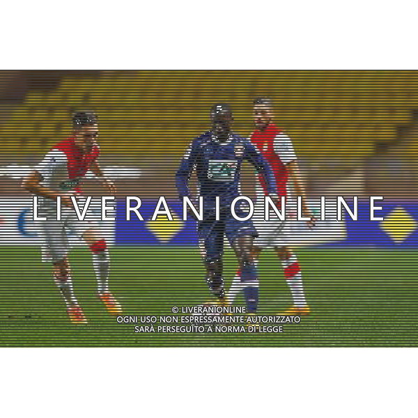 Lucas Ocampos / Yannick Ferreira Carrasco / Sabaly Youssouf - 21.01.2015 - Monaco / Evian Thonon - Coupe de France 2014/2015 Photo : Sebastien Nogier / Icon Sport AG ALDO LIVERANI SAS ONLY ITALY