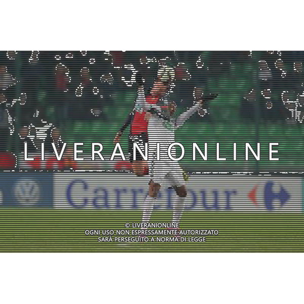 Sylvain ARMAND / David NGOG - 22.01.2015 - Rennes / Reims - 1/16Finale Coupe de France- Photo : Vincent Michel / Icon Sport *** Local Caption *** AG ALDO LIVERANI SAS ONLY ITALY *** Local Caption *** AG ALDO LIVERANI SAS ONLY ITALY