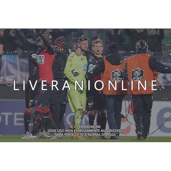 Joie Rennes - Benoit Costil / Pedro Henrique - 22.01.2015 - Rennes / Reims - 1/16Finale Coupe de France- Photo : Vincent Michel / Icon Sport *** Local Caption *** AG ALDO LIVERANI SAS ONLY ITALY *** Local Caption *** AG ALDO LIVERANI SAS ONLY ITALY