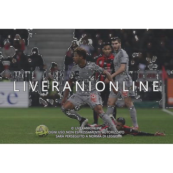 Mario LEMINA / Valentin EYSSERIC - 23.01.2015 - Nice / Marseille - 22eme journee de Ligue 1 Photo : Jean Christophe Magnenet / Icon Sport AG ALDO LIVERANI SAS ONLY ITALY