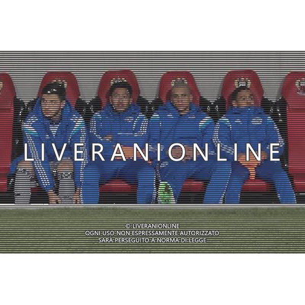 Stephane SPARAGNA / Bil TIULOMA / Matheus DORIA / Bilel BOUTOBBA - 23.01.2015 - Nice / Marseille - 22eme journee de Ligue 1 Photo : Jean Christophe Magnenet / Icon Sport AG ALDO LIVERANI SAS ONLY ITALY