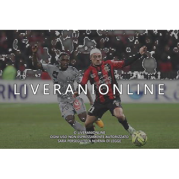 Brice DJADJEDJE / Eric BAUTHEAC - 23.01.2015 - Nice / Marseille - 22eme journee de Ligue 1 Photo : Jean Christophe Magnenet / Icon Sport AG ALDO LIVERANI SAS ONLY ITALY