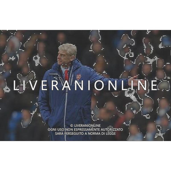 Arsenal\'s Manager Arsne Wenger Photographer Dave Howarth/CameraSport Football - Barclays Premiership - Manchester City v Arsenal - Sunday 18th January 2015 - Etihad stadium - Manchester © CameraSport - 43 Linden Ave. Countesthorpe. Leicester. England. LE8 5PG - Tel: +44 (0) 116 277 4147 - admin@camerasport.com - www.camerasport.com AG ALDO LIVERANI SAS ONLY ITALY