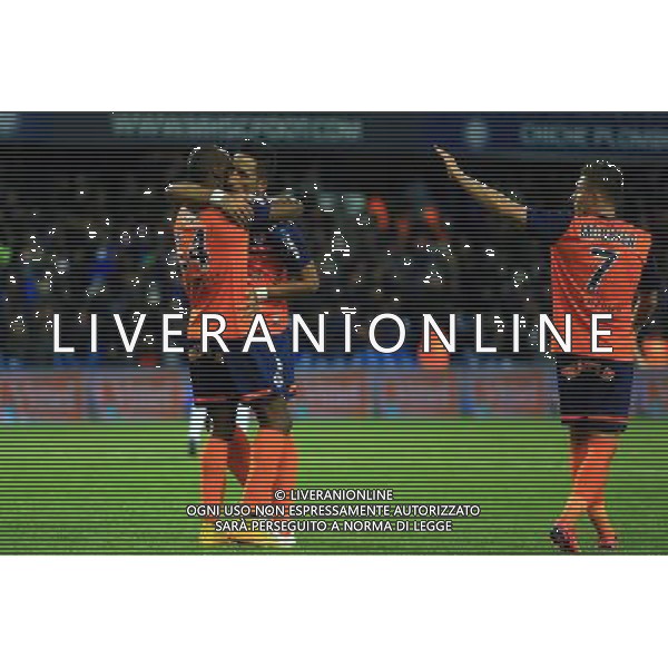 Joie Montpellier / Lucas BARRIOS - 24.01.2015 - Montpellier / Nantes - 22eme journee de Ligue1 Photo : Nicolas Guyonnet / Icon Sport AG ALDO LIVERANI SAS ONLY ITALY